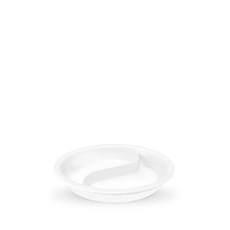 2 Section Round Gastronorm Pan WL‑901.880.713/H (OLD: 997206), Color: White, Centimetres: 33