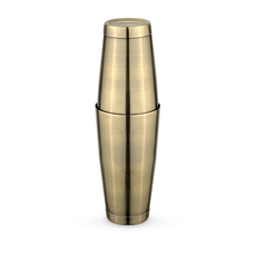 Double Bottom Boston Cocktail Shaker WL‑523.250.154/1A, Color: Antique Brass, Mililiters: 550 & 800