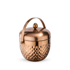 Double Wall Ice Bucket with Lid WL‑527.250.325/A, Color: Bronze Matt, Centimetres: 16 x 16, Mililiters: 1500