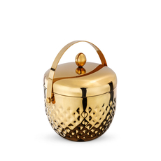 Double Wall Ice Bucket with Lid WL‑527.250.330/A, Color: Gold, Centimetres: 16 x 16, Mililiters: 1500