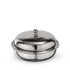 Round Serving Dish with Lid WL‑545.080.210/A, Color: Silver, Centimetres: 22 x 9