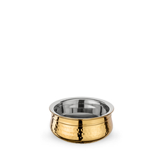 Double Wall Handi Bowl WL‑546.030.230/A, Color: Gold, Centimetres: 12, Mililiters: 250