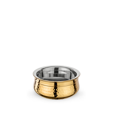 Double Wall Handi Bowl WL‑546.040.230/A, Color: Gold, Centimetres: 13, Mililiters: 400