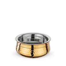 Double Wall Handi Bowl WL‑546.060.230/A, Color: Gold, Centimetres: 17, Mililiters: 800