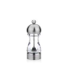 Adjustable Pepper/Salt Grinder with Ceramic Core WL‑296.251.330/1A, Color: Silver Matt, Centimetres: 5.5 x 14