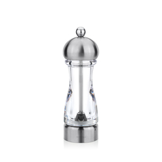 Adjustable Pepper/Salt Grinder with Ceramic Core WL‑296.251.530/1A, Color: Silver Matt, Centimetres: 5.5 x 16