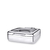 Glass Lid Square Chafer with Induction Bottom WL‑591.550.110/H, Color: Silver, Centimetres: 46 x 41 x 16.5