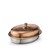 Oval Serving Dish with Lid WL‑545.280.225/A, Color: Bronze Matt, Centimetres: 22 x 15.5 x 8