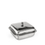 Square Serving Dish with Lid WL‑545.460.210/A, Color: Silver, Centimetres: 18 x 18 x 8