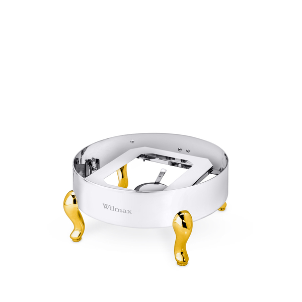 Chafer Stand Round WL‑591.710.130/H (OLD: 559946), Color: Gold, Polish: Mirror, Centimetres: 37 x 37.5 x 17.5