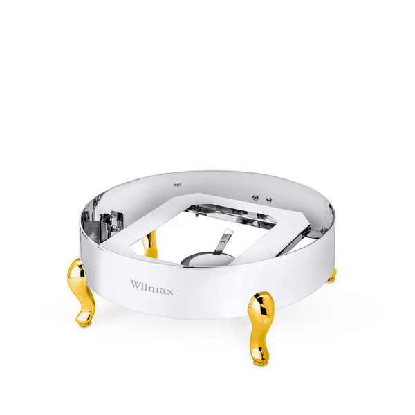 Chafer Stand Round WL‑591.720.130/H (OLD: 559947), Color: Gold, Polish: Mirror, Centimetres: 44 x 44.5 x 17.5