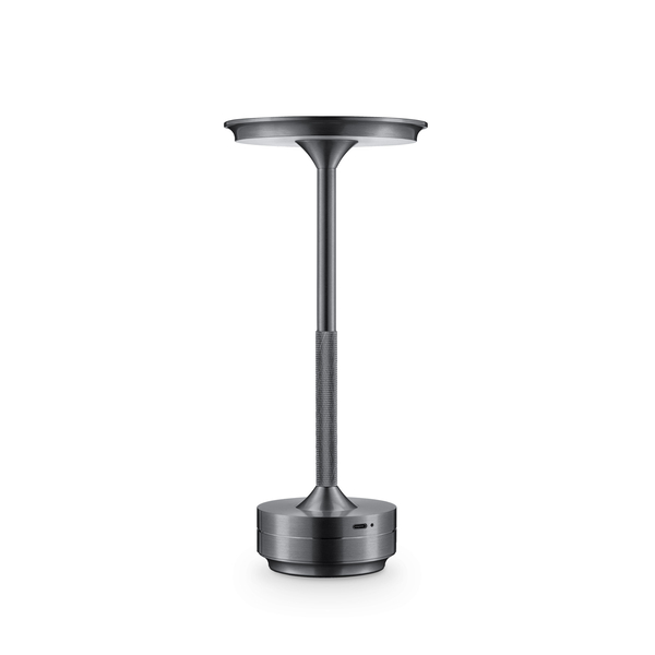 Rechargeable Table Lamp WE‑105.410.343/A, Color: Smoky Grey, Centimetres: 28 x 9