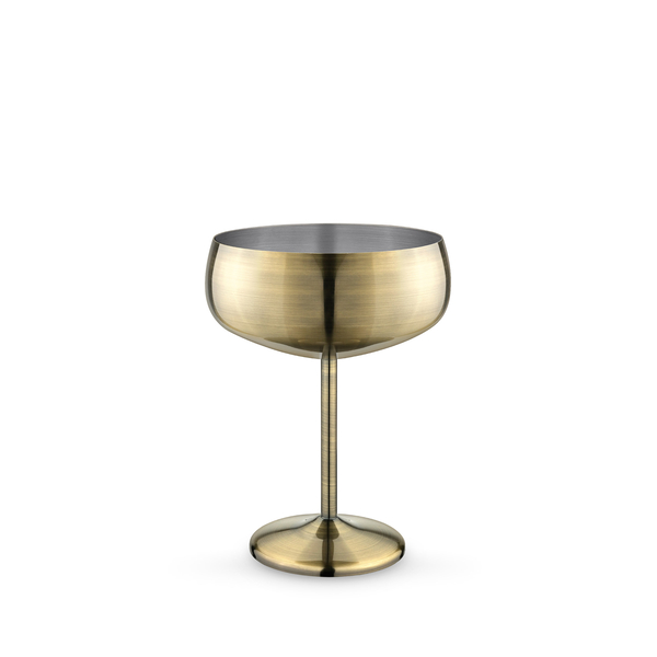 Coupe Cocktail Glass WL‑522.720.154/1A, Color: Antique Brass, Mililiters: 420
