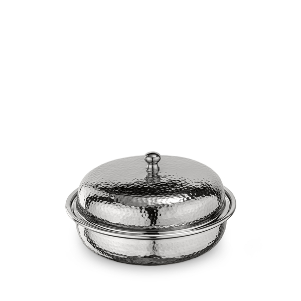 Round Serving Dish with Lid WL‑545.060.210/A, Color: Silver, Centimetres: 18 x 8