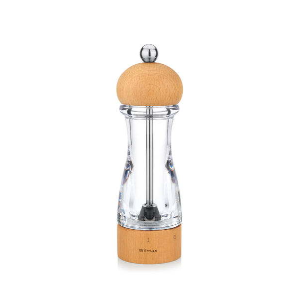 Adjustable Pepper/Salt Grinder with Ceramic Core WL‑296.255.537/1A, Color: Beech Light, Centimetres: 5.5 x 16.5