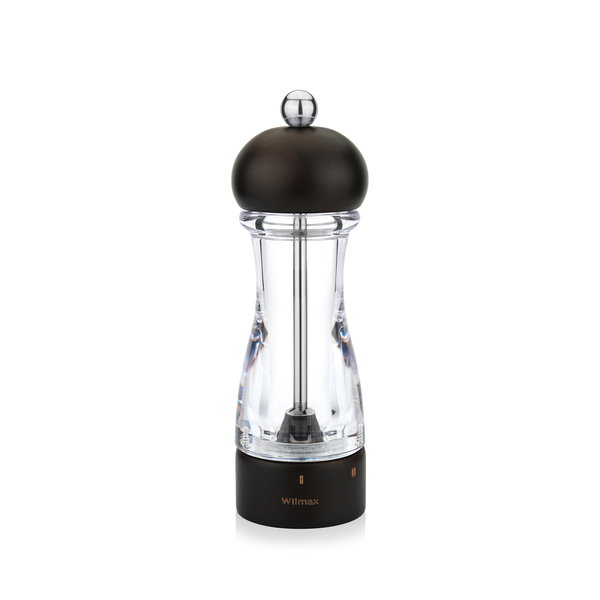 Adjustable Pepper/Salt Grinder with Ceramic Core WL‑296.255.539/1A, Color: Beech Dark, Centimetres: 5.5 x 16.5