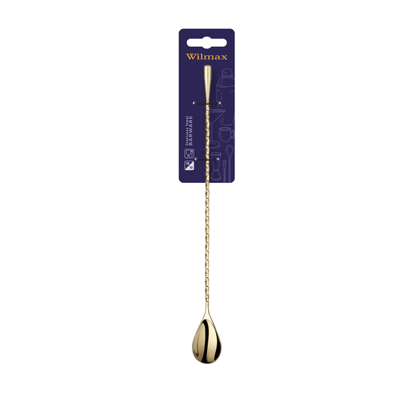 Bar Spoon on Blister Pack WL‑525.010.150/1B, Color: Champagne, Centimetres: 30, 2 image