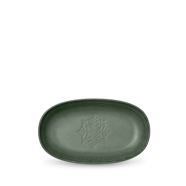 Deep Superellipse Dish WL‑828.067.634/A, Color: Green, Centimetres: 23.5 x 13.5