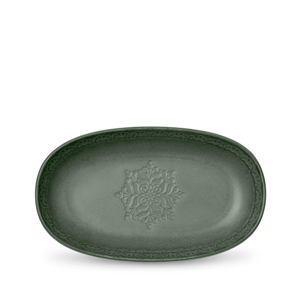 Deep Superellipse Dish WL‑828.067.636/A, Color: Green, Centimetres: 34.5 x 21