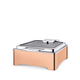 Glass Lid Square Chafing Dish WL‑591.020.120/H, Color: Bronze, Centimetres: 43.5 x 39.5 x 20.5