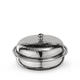 Round Serving Dish with Lid WL‑545.080.210/A, Color: Silver, Centimetres: 22 x 9
