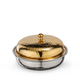 Round Serving Dish with Lid WL‑545.080.230/A, Color: Gold, Centimetres: 22 x 9