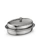 Oval Serving Dish with Lid WL‑545.290.210/A, Color: Silver, Centimetres: 24 x 17.5 x 9