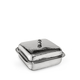 Square Serving Dish with Lid WL‑545.460.210/A, Color: Silver, Centimetres: 18 x 18 x 8