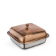 Square Serving Dish with Lid WL‑545.480.225/A, Color: Bronze Matt, Centimetres: 22 x 22 x 9
